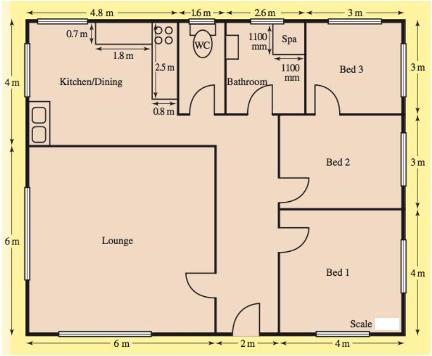 3. Use paper to draw a detailed plan of your house including