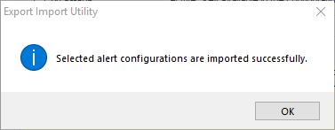 3. To import alerts, click the Import button. Figure 15 4. Click OK, and then click the Close button. Knowledge Objects 1. Click Knowledge objects under Admin option in the EventTracker manager page.
