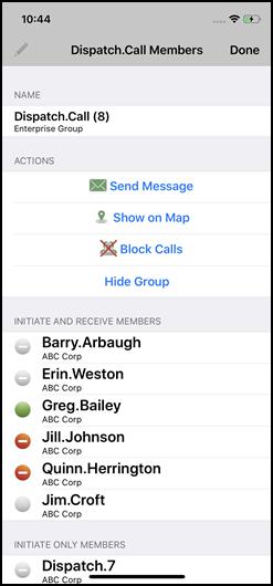 Group Member List Via Group Presence, the User can query the Group prior to making the Group Call.