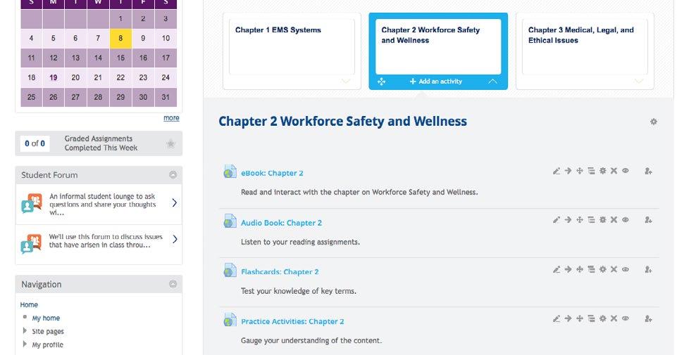As an instructor, how do I navigate the ebook from within Navigate 2?