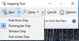 This image shows the Snipping Tool in my Taskbar. Left click on the Snipping Tool when you have your desired window open.