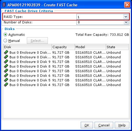 In the Storage System Properties dialog box, shown in Figure 8, click FAST Cache to view FAST Cache information. Figure 8. Storage System Properties dialog box 2.