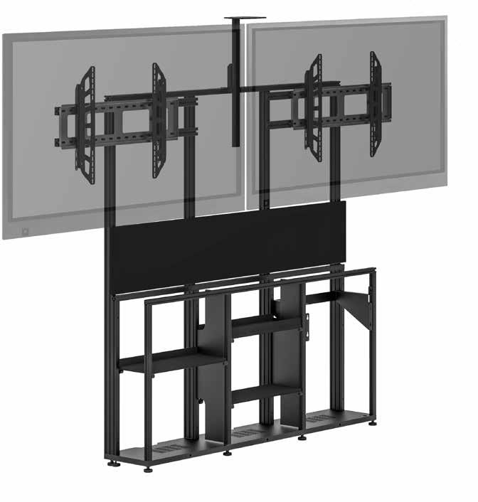 cabinets / CORE LOW PROFILE FRAME Designed For Newline Interactive Screens Ergonomic - minimal screen reach Wall Mounted - provides convenience and frees up floor space ADA COMPLIANT SOLUTIONS