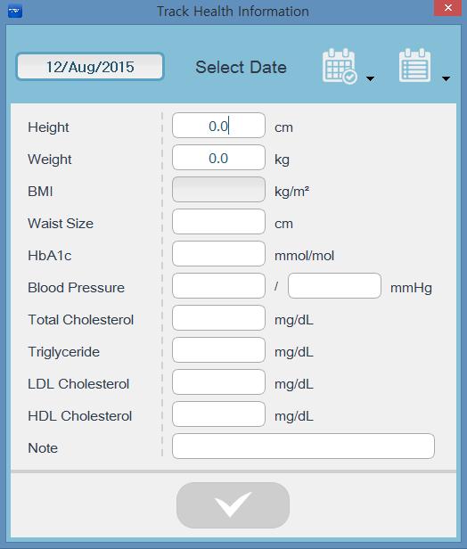 3.2.1.1 Track Health Information View, record, modify, and save physical examination results by date.