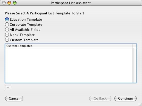 Setting up a Participant List 1. Click the Participants dropdown tab on the TurningPoint Toolbar. 2. Select Participant List Assistant. 3.