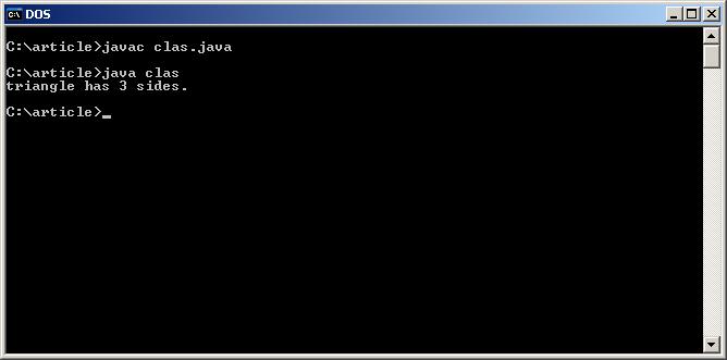 Compiling and Running 1. Save the source code listing into a file named clas.java. 2. Launch a Windows command prompt. 3.