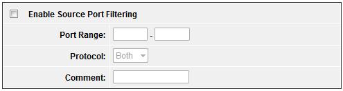 Click on Firewall Settings, and click on Src IP Filtering. Click Apply to save settings.