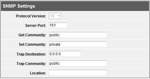 If SNMP is one of the management tools you have selected. You will need to complete the below settings. Protocol Version: Select from the pull down menu the SNMP version to use.