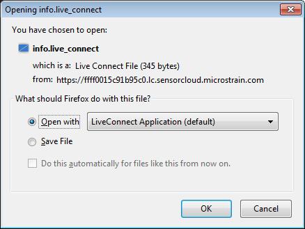 Accessing LiveConnect Remotely 1. Navigate to the Configuration page for the WSDA -1000 you wish to LiveConnect with. 2.