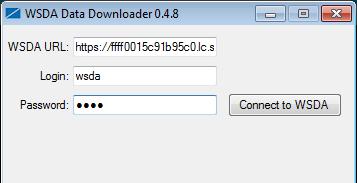 Downloading Data Remotely 1. Navigate to your WSDA -1000 s Control Panel remotely. Figure 33. URL used to log into the WSDA -1000 remotely. 2.
