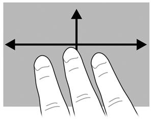 To reverse the rotation, move your right forefinger from 3 o clock to 12 o clock. NOTE: NOTE: Rotating must be done within the TouchPad zone.