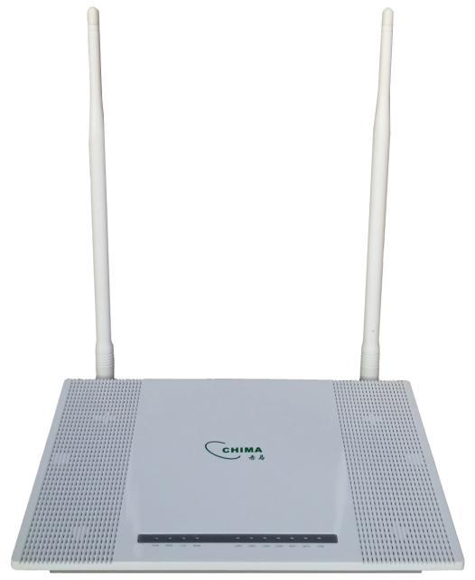7dB Antennas, Powering 140% WiFi Coverage 1 Gigabit LAN port for IPTV Box 1.25Gbps Gigabit WAN Gepon Fiber TR069 ACS FTP/TFTP/HTTP Auto Provision 1GE +3FE Port 300M Wireless Router IPTV Apply via 802.