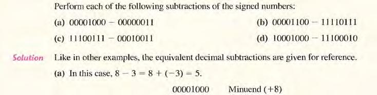 2011 first class Binary Subtraction Subtraction is