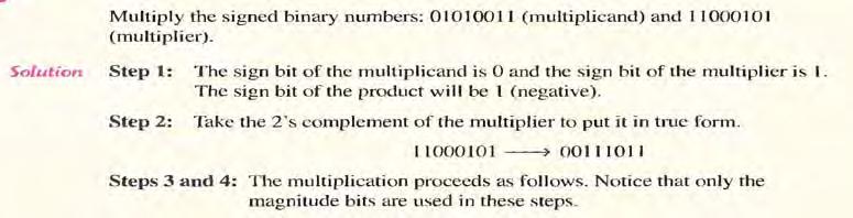 2011 first class Multiplication The sign of the product of a multiplication depends on the signs of the multiplicand and the multiplier according to the following two rules: If the signs are the