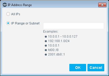 4. Enter the IP address of the temporary Enterprise Manager (in this example 1.1.1.2) 5. Select OK. 6. Select Apply.