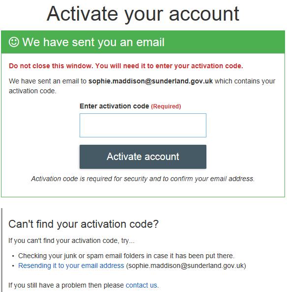 Open your email account and the email sent automatically from the site.