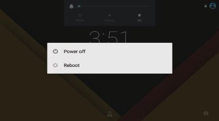 2.Click Power off to power off the tablet Screen Lock This feature locks the screen, at the same time turn OFF the screen s backlight after a few seconds. Screen locks when: 1. System is idle. 2.