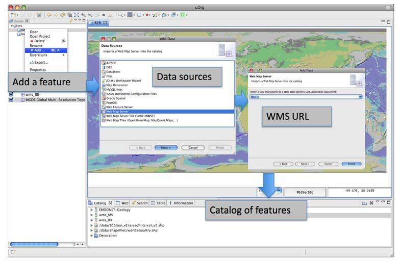 Combined Data Portal Example using open source GIS tool udig http://udig.refractions.net/ Dru Clark SIO MGDS Global Multi-Resolution Topography (WMS) http://www.marine-geo.org/exe/mapserv?