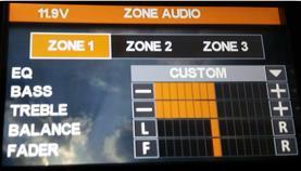 GENERAL SETTINGS Short press the encoder button to select zone volume.