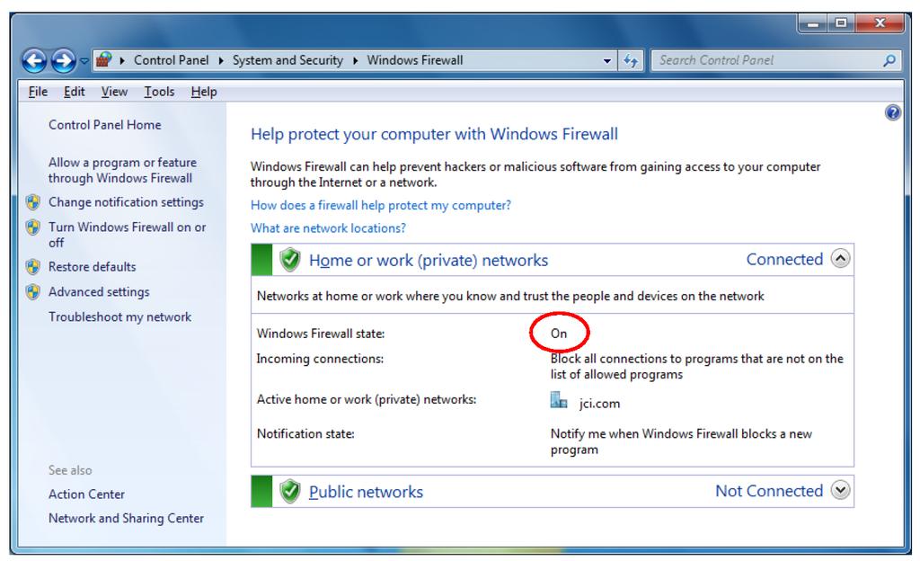 Configuring Windows Firewall If you want to use the NAE Update Tool on a computer that is running any supported edition of Windows 10, Windows 8.