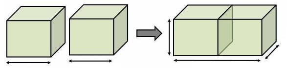 SURFACE AREA AND VOLUME EXERCISE -13.1 1. 2 cubes each of volume 64 cm3 are joined end to end. Find the surface area of the resulting cuboid.