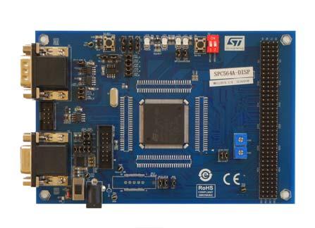 SPC564A-DISP: Discovery+ evaluation board Description Data brief - production data Features SPC564A70L7 32-bit 150 MHz e200z4 Power Architecture core, 2Mbyte on-chip in an LQFP176 package.