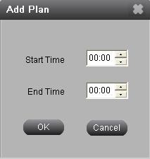 change. 4 Select a plan in the week schedule list, click delete button to delete the selected plan. Fig 3-30 5 Day schedule configuration can be copied to the other date.