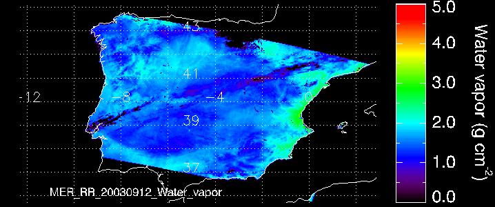 Atmospheric correction (Level 2a) Water vapour & surf. reflec.