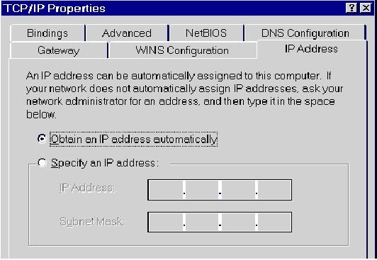 For all non-server version of Windows, the default TCP/IP setting acts as a DHCP client.