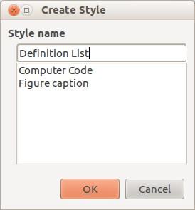 Creating new (custom) styles You may want to add some new styles. You can do this by using either the Styles dialog or the New Style from Selection tool.
