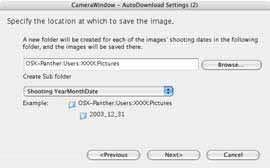 Downloading Images Automatically Computer Operations (2/3) 3. Select the type of image to download and click [Next]. 5.