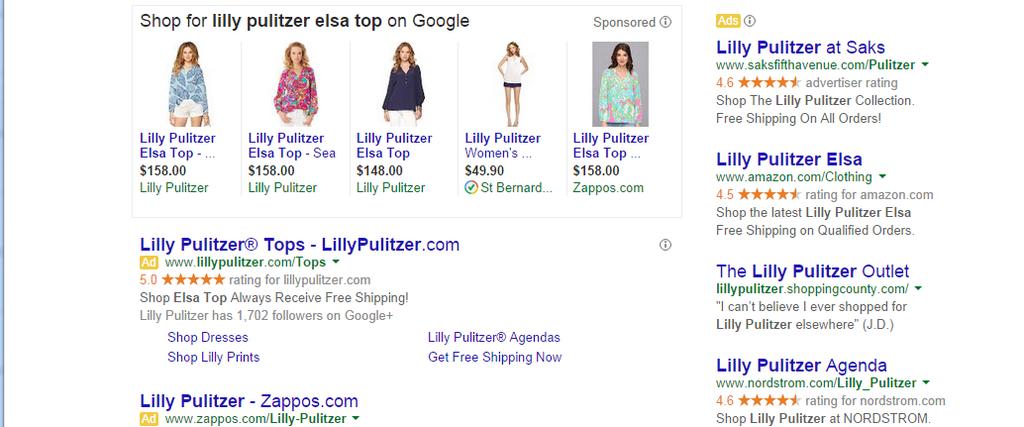 ADS ON SEARCH RESULTS PAGE The Product Feed The heart and soul of any Google Shopping campaign is the product feed.