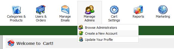 Manage Admins 5 Manage Admins 5.1 Administrator Overview 97 This section is used to create a new administrator account, edit or delete an existing administrator account.