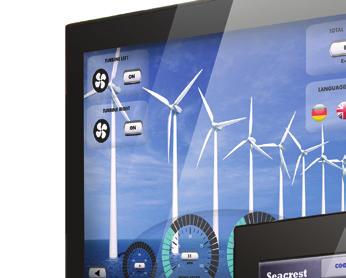 etop Series 600 - True Glass HMI Main Features Projected Capacitive True Glass