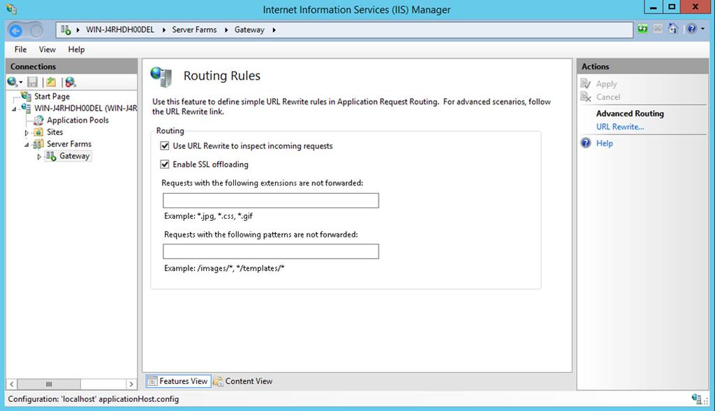 Configuring application request routing (ARR) 10
