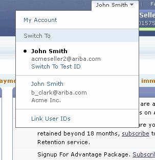 Enhanced User Account Functionality When clicking on your name in top right corner, you ll access the User Account Navigator.
