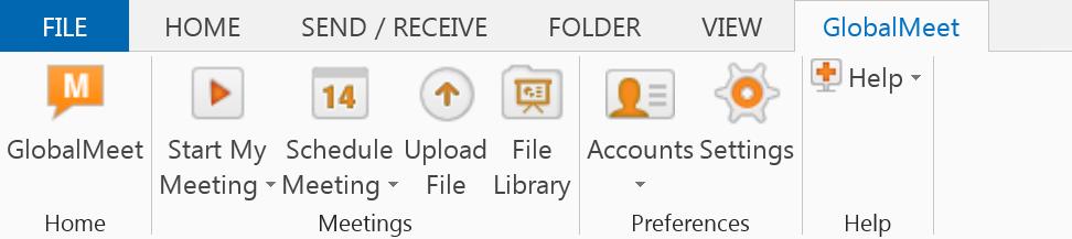 Manage toolbar settings and access Meeting Settings. Open the desktop app and manage your file library. If you have multiple accounts (with different client IDs), add them here.