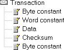 Transactions 74 13.5 Transaction Editor The Transaction Editor can be used to edit the individual frame objects of a transaction.