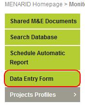 USER MANUAL / PROJECT MANAGER ROLE How do I enter project indicators data? M&E system has centralized place of managing project indicators: Manage Project Indicators page.