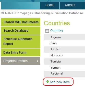 4. When in Countries list, click Add