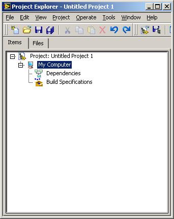Click on Empty Project under New section to create a new