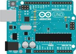 3.2.2.3. Arduino Uno R3 The maximum length and width of the Uno PCB are 2.7 and 2.1 inches respectively, with the USB connector and power jack extending beyond the former dimension.