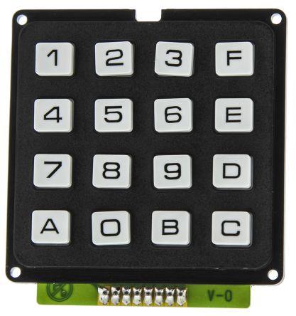 2 Keypad Values will be entered into the calculator using a matrix keypad, show in Figure 2. Notice that the keypad has 16 keys, but only 8 wires.
