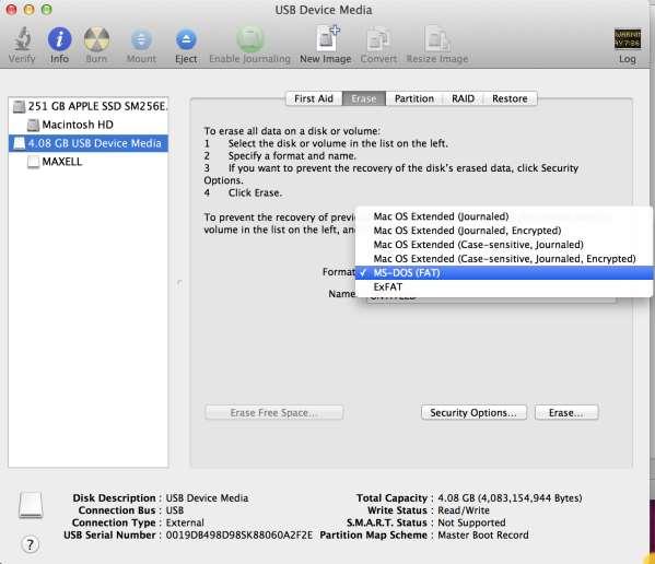 Formatting in OS X 2014-07-14 OS M.