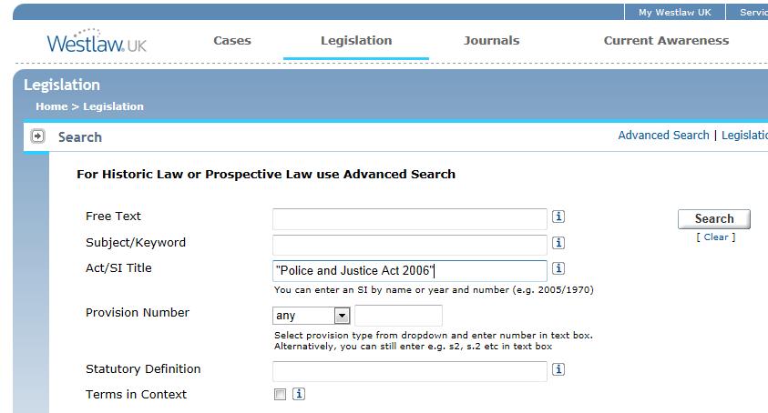 Finding articles from UK journals To limit your search to journal articles from UK journals, click on the option Journals
