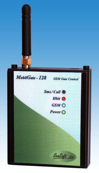 MobilGate - 128d Gate and barrier control GSM module with 2 inputs and 2 outputs for 128 phone numbers MobilGate-128d is an industrial GSM module developed for remotely controlling doors, garage