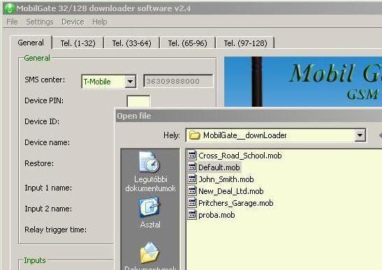 .99 Start the software then set the Com value in Settings -> Port configuration menu. The download software of MobilGate-128d offers a fast and simple way to configure the device.