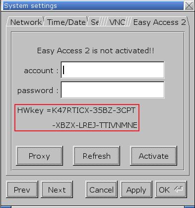 5. Activate an HMI The HMI must have been activated in order to be connected using EasyAccess 2.0. Check its activation status on HMI in the [EasyAccess 2] tab of the [System settings] page.
