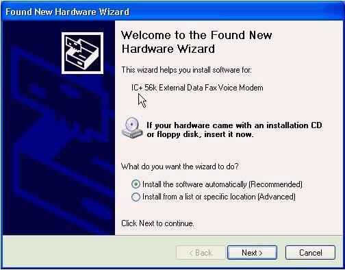 Step 2 - Software Installation Windows XP 1.