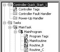 Organize a Project 2-3 Create Additional Programs A Logix5000 controller lets you divide your application into multiple programs, each with its own tags (data). tag store data.